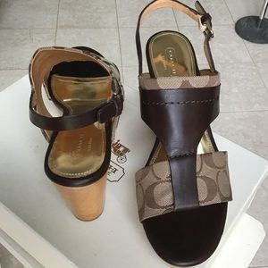Coach Campbell Platform Wedge Sandal